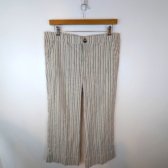 CAbi Convertible Striped Trousers, Sz 16 - Picture 1 of 7